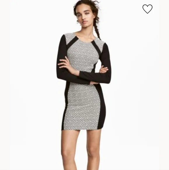 H&M | Dresses | Divided Silhouette Jersey Dress Size 2 | Poshmark